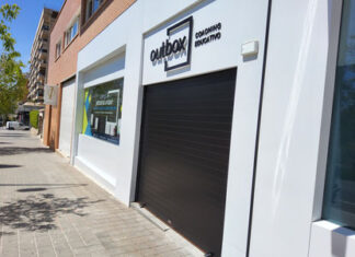 Persiana enrollable aluminio comercio Outbox Alicante